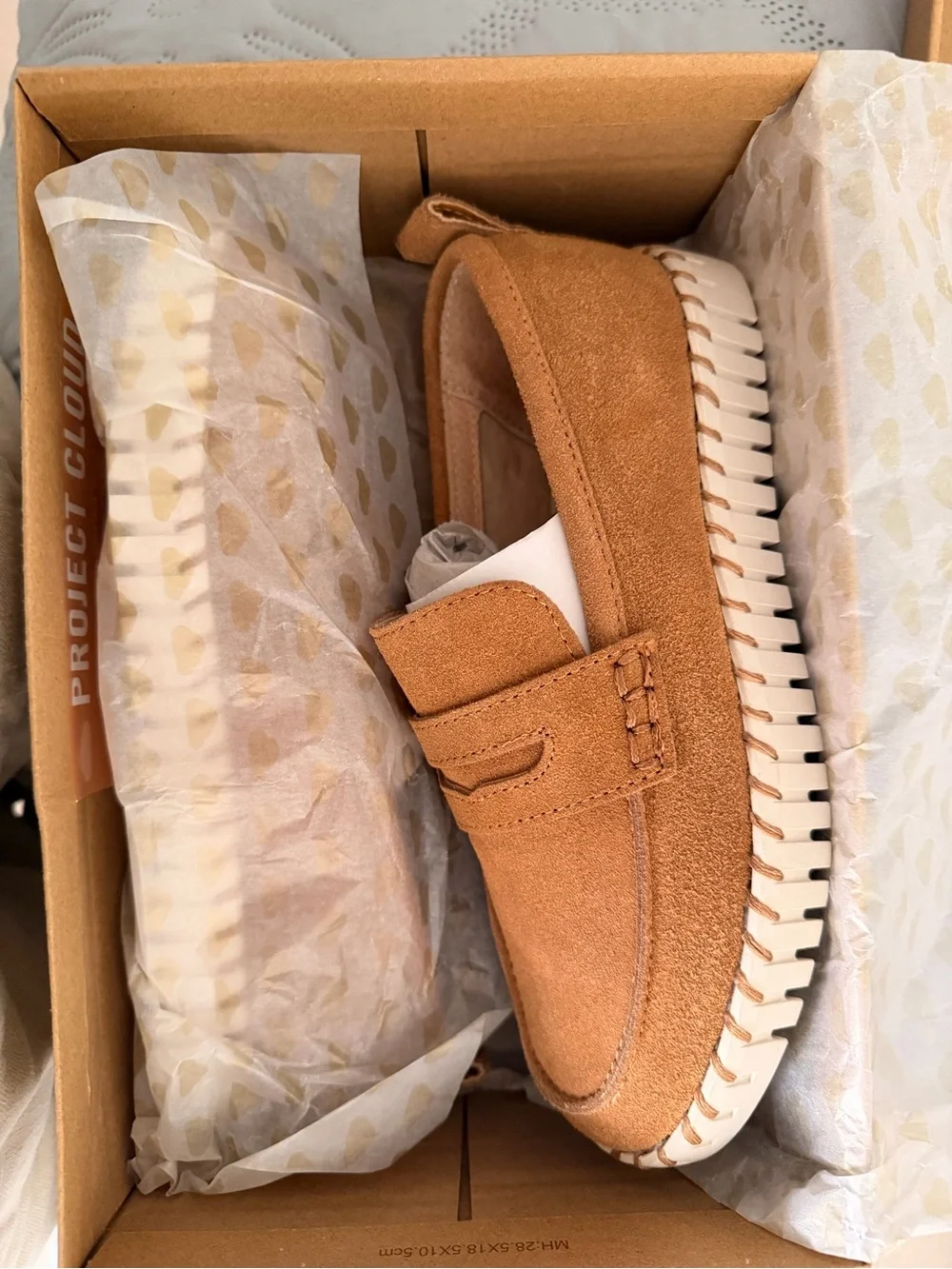 Project Cloud Penny Loafers in Tan for women’s size 6 NIB